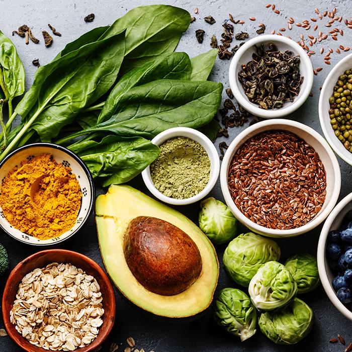 A variety of fresh fruits, vegetables, lean proteins, and whole grains - the key to a healthy diet for weight loss.